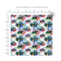 Traktor Stoff – bunte Bauernhof Traktoren – Aquarell Design