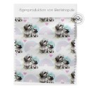 Baumwolle Canvas Stoff Regenbogen Shih-Tzu  153 g/m² Meterware 160 cm Eigenproduktion