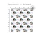 Baumwolle Canvas Stoff Regenbogen Shih-Tzu  153 g/m² Meterware 160 cm Eigenproduktion