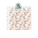 Baumwolle Canvas Hunde Französische Bulldogge Rosa Beige Aquarell 153 g/m² Meterware 160 cm Eigenproduktion
