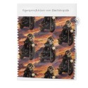Pre-Order Shihtzu Motorrad Sunset Orange – Stoffdesign von Berlishop - 10 Stoffe zu Auswahl – Meterware