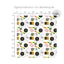1m Coupon  Baumwolle Canvas Gamer Controller Level Up Neon Stoff 153 g/m² Meterware 160 cm Eigenproduktion Kinder