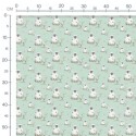 1m Coupon  Baumwolle Canvas Schafe Mint Wiese Stoff 153 g/m² Meterware 160 cm Eigenproduktion Kinder