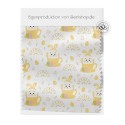 1m Coupon Baumwolle Canvas Hase Tasse Regenbogen Ostern Gelb Stoff 153 g/m² Meterware 160 cm Eigenproduktion Kinder