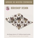 French Terry Sommersweat  Hunde Stoff –Shih Tzu Leoprint  Herzen Weiß/Braun –240 g/m –145cm Meterware