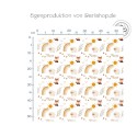 1m Coupon  Baumwolle Canvas Fuchs Schafe Regenbogen Weiß Stoff 153 g/m² Meterware 160 cm Eigenproduktion Kinder