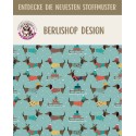 Pre-Order Dackel mit Pulli Weihnachten Mint – Stoffdesign von Berlishop mit Stoffauswahl - 10 Stoffe zu Auswahl – Meterware