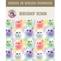 Pre-Order Katzen Pastell Bunt Aquarell Stoff – Stoffdesign von Berlishop - 10 Stoffe zu Auswahl – Meterware