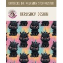 Pre-Order Schwarzes Einhorn  Stoff Regenbogen Bunt – Stoffdesign von Berlishop – 10 Stoffe zur Auswahl – Meterware