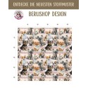 1m Coupon  Baumwolle Canvas Hunde Rassen Aquarell Rosa Stoff 153 g/m² Meterware 160 cm Eigenproduktion Kinder