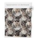 1m Coupon  Baumwolle Canvas Chihuahua Winter Schal Schnee Stoff 153 g/m² Meterware 160 cm Eigenproduktion Kinder