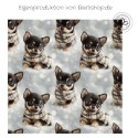 1m Coupon  Baumwolle Canvas Chihuahua Welpe Winter Schnee Schal Stoff 153 g/m² Meterware 160 cm Eigenproduktion Kinder