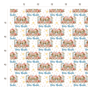 1m Coupon  Baumwolle Canvas Yorkshire Terrier Welpen Gute Nacht Sterne Stoff 153 g/m² Meterware 160 cm Eigenproduktion Kinde