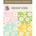 Baumwolle Canvas Blumen Gänseblümchen Pastell Rosa Mint Grün Gelb 153 g/m² Meterware 160 cm Eigenproduktion