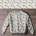 Pre-Order Muschel Stoff Seestern Blau Beige Maritim- Stoffdesign von Berlishop - 10 Stoffe zu Auswahl – Meterware