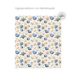 Muscheln & Seesterne Stoff – Maritimes Sommerdesign