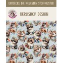 Baumwolle Canvas Stoffsüßer Katzenstoff mit Blumen Grau 153 g/m² Meterware 160 cm Eigenproduktion Kinderstoff