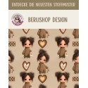 1 m Coupon Oxford Stoff Puppis Kind Mädchen 150 cm – Beige Braun – 210 g/m² – Eigenproduktion