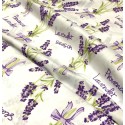 Baumwolle Webware Lavendelstoff Meterware 160 cm – Landhaus Provance – 130 g/m² –Deko & Kleidung