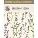 Baumwolle Canvas Lavendel Blumen Creme Lila Aquarell Stoff – 153 g/m² – Meterware 160 cm – Eigenprodktion