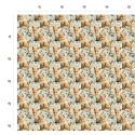 Baumwolle Canvas Fuchs Eukalyptus Creme Salbei Stoff 153 g/m² Meterware 160 cm Eigenproduktion