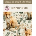 Baumwolle Canvas Fuchs Eukalyptus Creme Salbei Stoff 153 g/m² Meterware 160 cm Eigenproduktion