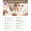 Pre - Order Dackel Welpen Aquarell Beige Braun - Stoffdesign von Berlishop - 10 Stoffe zu Auswahl – Meterware