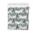 Baumwolle Canvas Stoff – Pferde mit Blumenkranz – edler Pferdestoff - – hochwertige Eigenproduktion