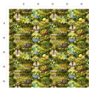 Baumwolle Canvas Zitronen Grün Gelb – Mediterraner Stoff mit Zitronen Eigenproduktion 153 g/m2– 160 cm Meterware