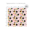 Baumwolle Canvas Zocker Game Stoff 160 cm – Game Over Video Games Rosa – 153 g/m² – Eigenproduktion