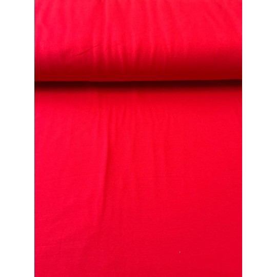 French Terry Sommersweat Uni Stoff Rot Einfarbig - 180 cm Überbreite – 240g/m²