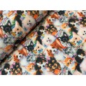 French Terry Sommersweat Hunde Katzen Stoff Welpen Kätzchen Bunt - 150 cm Überbreite – 240g/m²