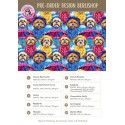 Pre-Order Shih Tzu Hunde Stoff  Regenjacke Bunt – Stoffdesign von Berlishop – 10 Stoffe zur Auswahl – Meterware