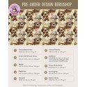 Pre-Order Faultier Safari Stoff Beige Grün – Stoffdesign von Berlishop - 10 Stoffe zu Auswahl – Meterware