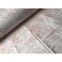 French Terry Sommersweat Batik Marmoriert Altrosa Creme Pastell- 180 cm Überbreite – 240g/m²