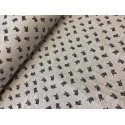French Terry Sommersweat Papierflieger Flugzeuge Schwarz Grau - 160 cm – 240g/m²