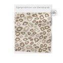 French Terry Sommersweat Leo Muster Beige Creme – 240 g/m² – 145 cm – Eigenproduktion