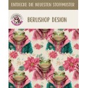 Weihnachten French Terry Sommersweat Frösche Weihnachtssterne Rosa Türkis – 240 g/m² – 145 cm – Eigenproduktion