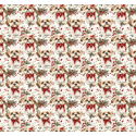 50 cm Baumwolle Canvas Weihnachten Shih Tzu Rot Weiß – 160 cm 153 g/m² Eigenproduktion