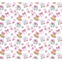50 cm Baumwolle Canvas Weihnachten Geschenke Schleifen Rosa Mint – 160 cm 153 g/m² Eigenproduktion