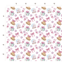 50 cm Baumwolle Canvas Weihnachten Geschenke Schleifen Rosa Mint – 160 cm 153 g/m² Eigenproduktion
