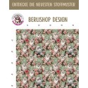 1m Coupon French Terry Sommersweat Eulen Rosen Salbeigrün Rosa – 150 cm – Reaktivdruck – Eigenproduktion