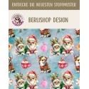 50 cm French Terry Sommersweat Chihuahua Weihnachten Blau Rot Grün –145 cm 240 g/m² Eigenproduktion