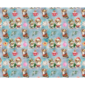 50 cm French Terry Sommersweat Chihuahua Weihnachten Blau Rot Grün –145 cm 240 g/m² Eigenproduktion
