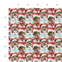 50 cm French Terry Sommersweat Yorkshire Terrier Weihnachten Geschenke Rot Mint –145 cm 240 g/m² Eigenproduktion
