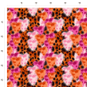 1 m Coupon Glattes Minky Herzen Leo Pink Orange – 150 cm – 380 g/m² – Eigenproduktion