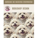 50 cm French Terry Sommersweat Malteser Malteser Hunde Beige Creme –145 cm 240 g/m² Eigenproduktion