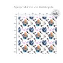 50 cm Oxford wasserfester Stoff Katzen Love Herzen Weiß Bunt–210 g/m –150 cm Meterware