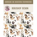 50 cm Oxford wasserfester Stoff Katzen Bücher Brille Weiß Beige –210 g/m –150 cm Meterware