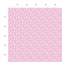 50 cm Oxford wasserfester Stoff Storch Baby Herzen Rosa Weiß –210 g/m –150 cm Meterware